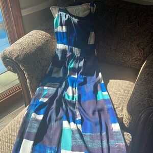 Ann Taylor size 2 long dress, perfect for a summer day or evening. Satin, lined